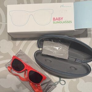 NWT NACUWA Baby Sunglasses - Red Frame with Dark Lenses